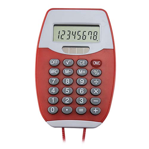 [CALCULADORA COLGABLE ENCORE ROJO] CT 150 R