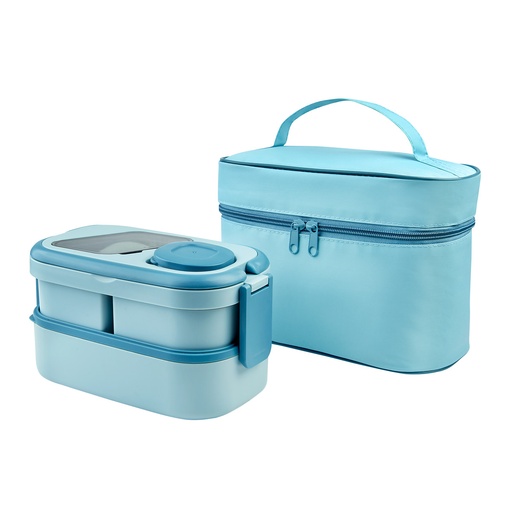 [SET PORTAVIANDAS AMANDA AZUL] KTC 613 A