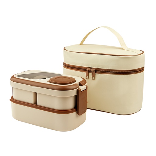 [SET PORTAVIANDAS AMANDA BEIGE] KTC 613 BE