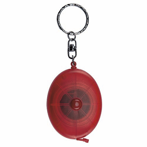 [LLAVERO FLEXÓMETRO OVALADO ROJO TRASLÚC.] PRO 008 RT