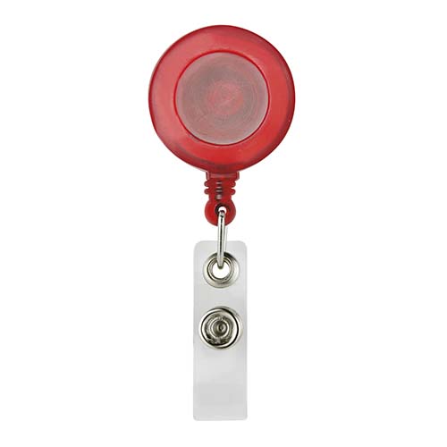 [PORTAGAFETE RETRÁCTIL ROJO TRANSLÚCIDO] PRO 027 R