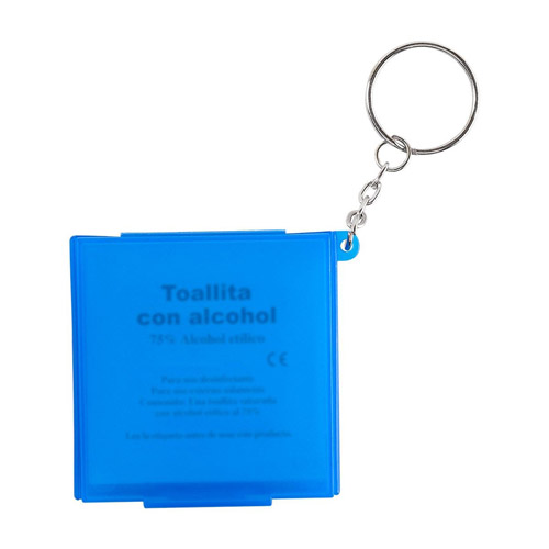 [LLAVERO CON PADS DE ALCOHOL AZUL] SLD 052 A