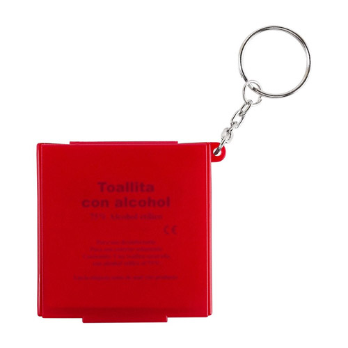 [LLAVERO CON PADS DE ALCOHOL ROJO] SLD 052 R