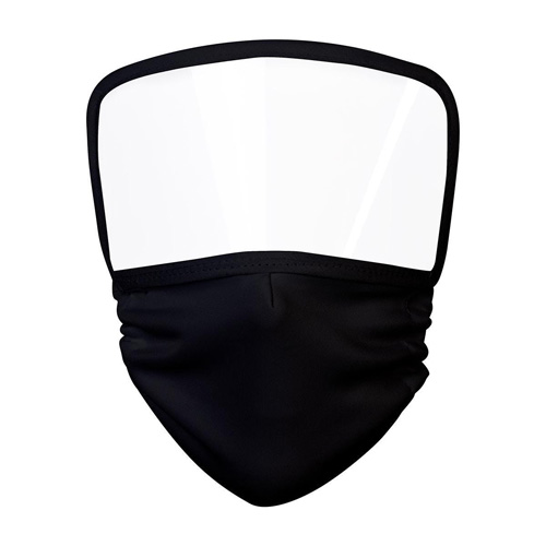 [CARETA CON CUBREBOCAS QUEBEC NEGRO] SLD 067 N
