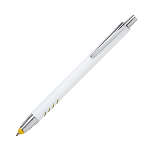 [Bolígrafo de aluminio blanco Forli.] BL-129Y
