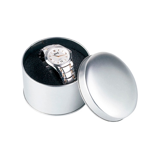 [Estuche metálico redondo.] I-001