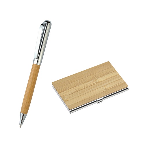 [Set de pluma y tarjetero Daraya.] ST-032C