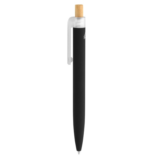 [Bolígrafo aluminio reciclado y bambú BALU] BP325 NEGRO