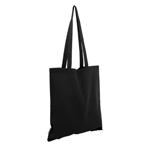 [Bolsa de algodón RECOTI FULL COLOR] C587 NEGRO