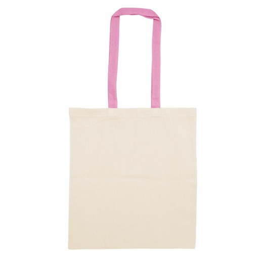 [Bolsa de algodón DONNA] C574 NATURAL / ROSA