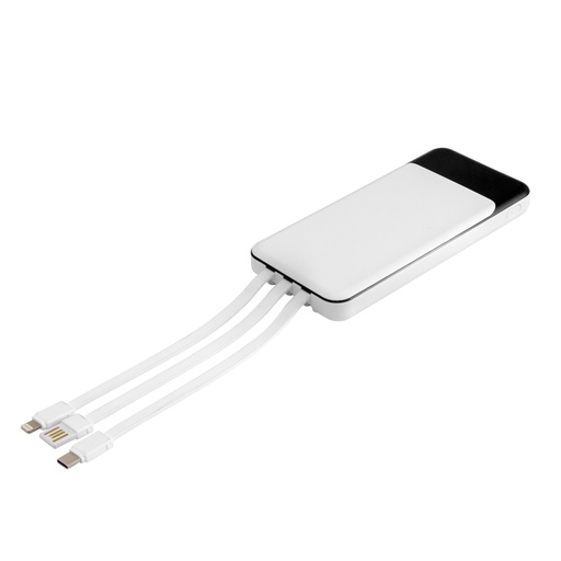 [PowerBank multipuerto ATLANTA] EC776 BLANCO Y NEGRO