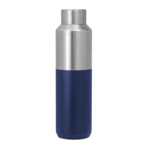 [Botella térmica DASH] T744 AZUL Y PLATA