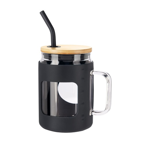 [CILINDRO DE VIDRIO MASON NEGRO] ANF 058 N