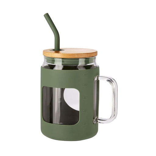 [CILINDRO DE VIDRIO MASON VERDE] ANF 058 V