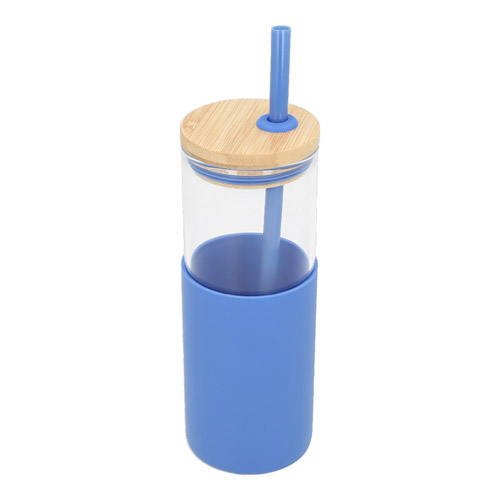 [CILINDRO DE VIDRIO IBIZA AZUL] ANF 066 A
